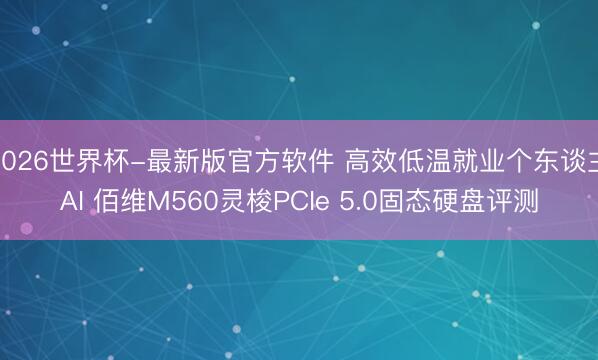 2026世界杯-最新版官方软件 高效低温就业个东谈主AI 佰维M560灵梭PCIe 5.0固态硬盘评测